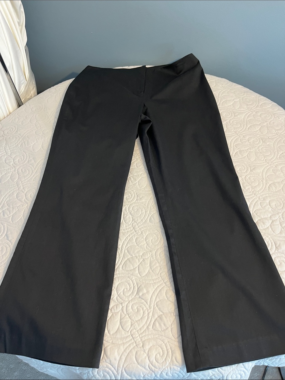 INC International Concepts Black Cropped Flare Pants